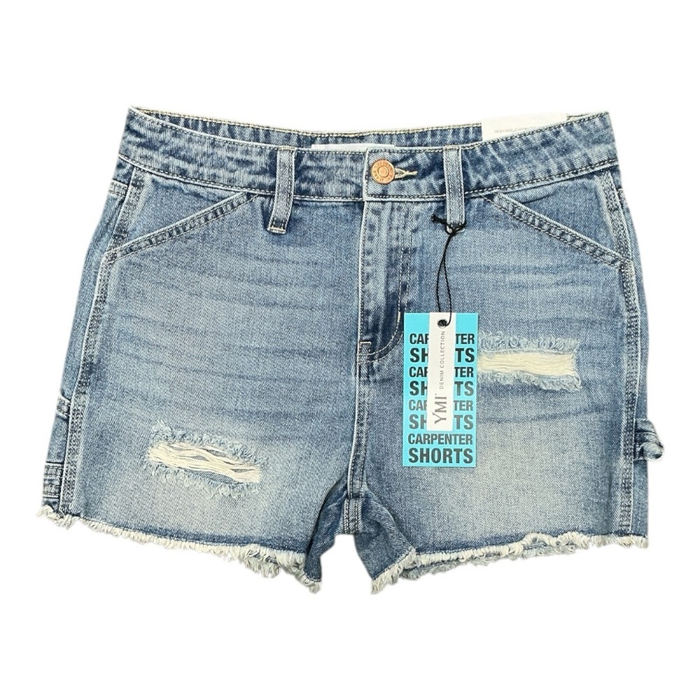 YMI - NWT - Carpenter Blue Jean Shorts High-Waisted Distressed